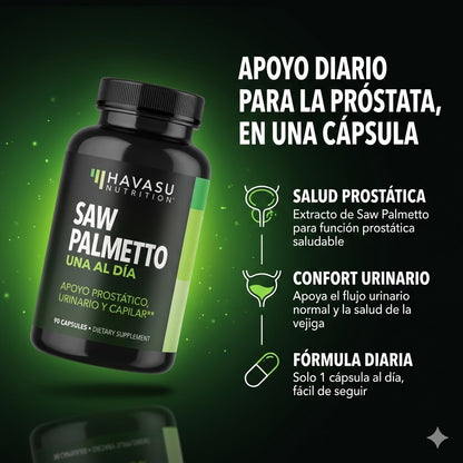 Elimina el ardor urinario y mejora tu salud prostática | Saw Palmetto®